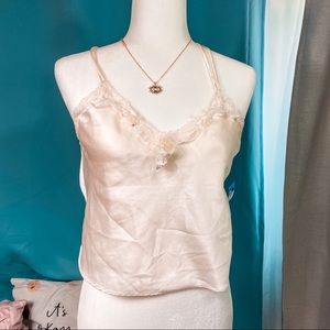 Y2K Vintage Victorias Secret White Silk Top